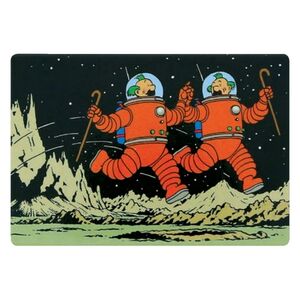 IMAN TINTIN RECTANGULAR ASTRONAUTAS