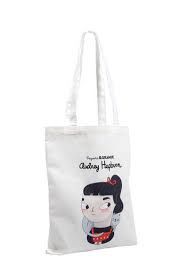 BOLSA DE TELA PEQUEÑA Y GRANDE AUDREY HEPBURN