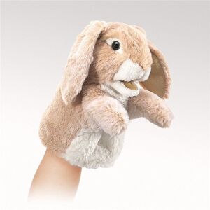 TÍTERE MENDIANO CONEJO DE MANO UNILAT- LITTLE LOP RABBIT PUPPET