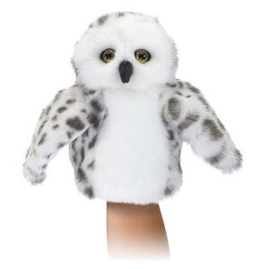 TITERE LITTLE SNOWY OWL BUHO BLANCO Y NEGRO FOLKMANIS