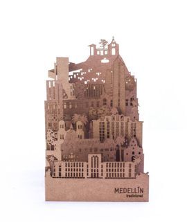 SILUETA MEDELLIN TRADICIONAL CIUDAD DE BOLSILLO