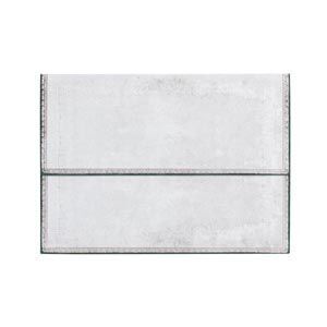 CARPETA FLINT CUERO BLANCO ANTIGUO