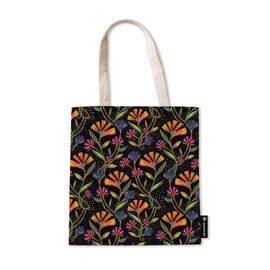 TOTE PAPERBLANKS NEGRO FLORES