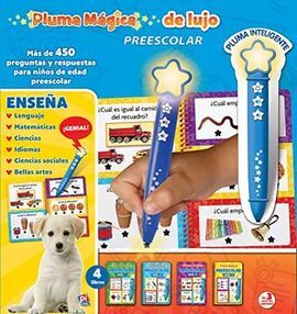 PLUMA MÁGICA DE LUJO PREESCOLAR - MÁS DE 450 PREGUNTAS Y RESPUESTAS PARA NIÑOS DE EDAD PREESCOLAR