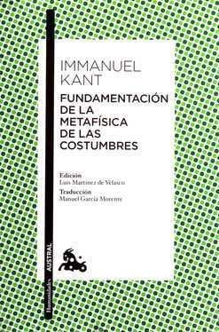 FUNDAMENTACIÓN DE LA METAFÍSICA DE LAS COSTUMBRES