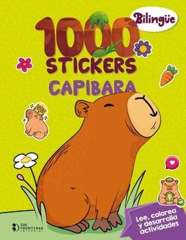 1000 STICKERS CAPIBARA BILINGUE