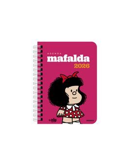 AGENDA MAFALDA 2026 DÍA POR PÁGINA ROSADA