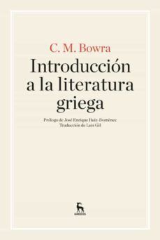 INTRODUCCION A LA LITERATURA GRIEGA