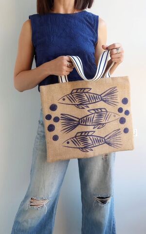 BOLSO TOTE MEDELLÍN ILUSTRADA YUTE