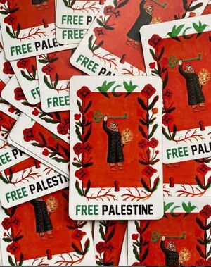 STICKERS NIÑA PALESTINA X4 SALSARELA